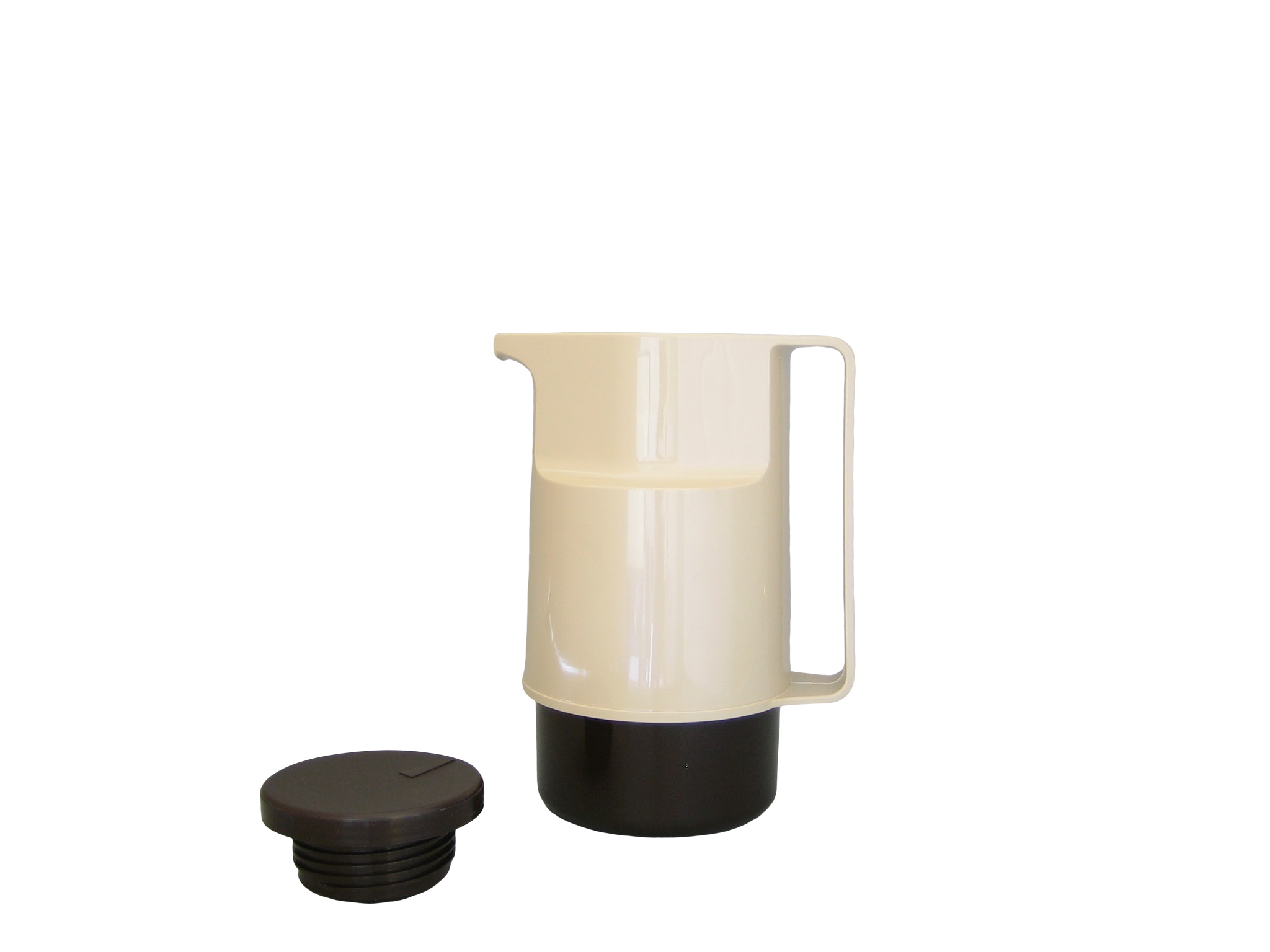 206-1030 - Pichet isotherme ABS beige/brun 0.60 L - Isobel