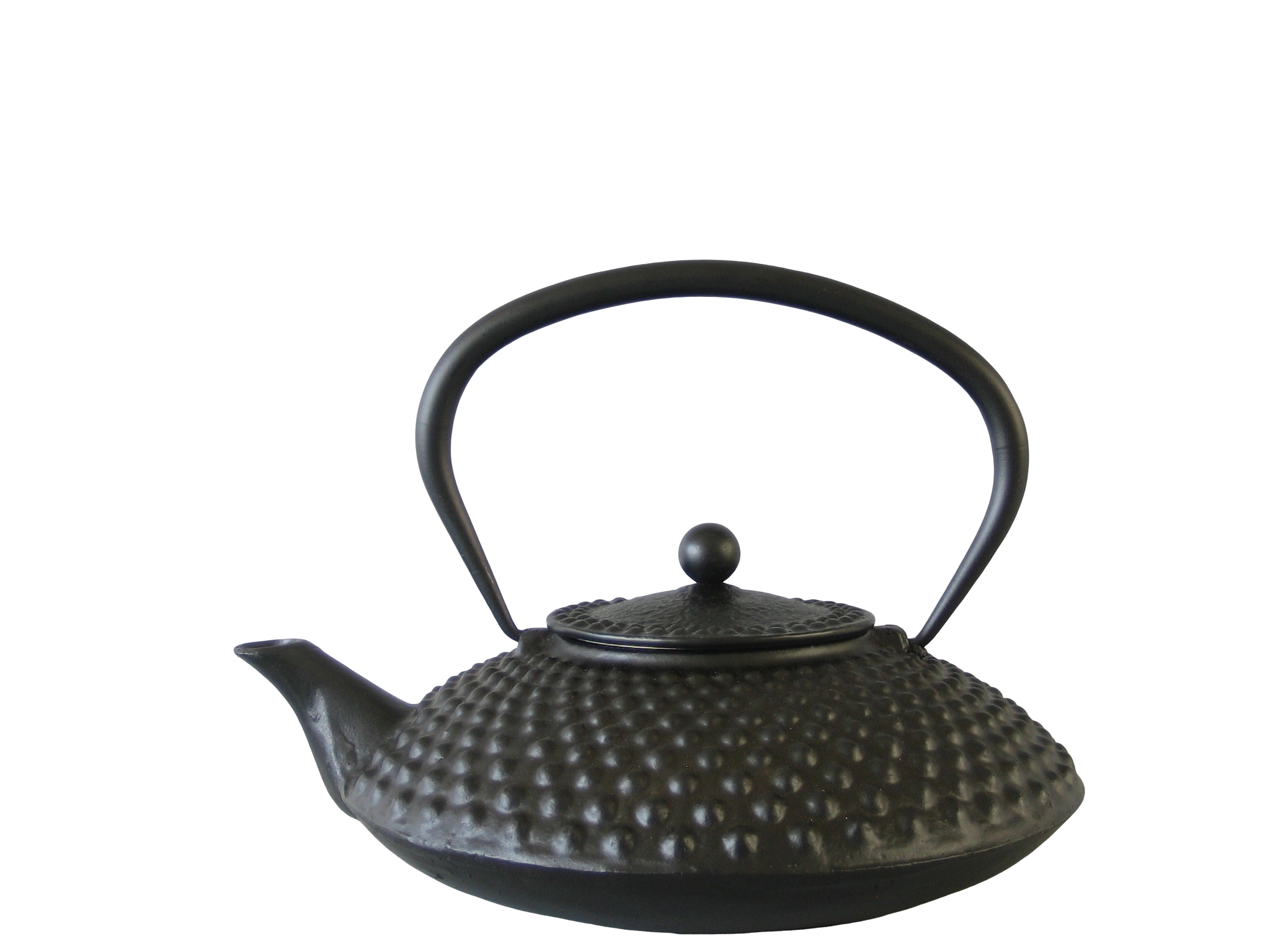 HIRA125 - Cast iron teapot enameled interior 1.25 L - Green Leaf
