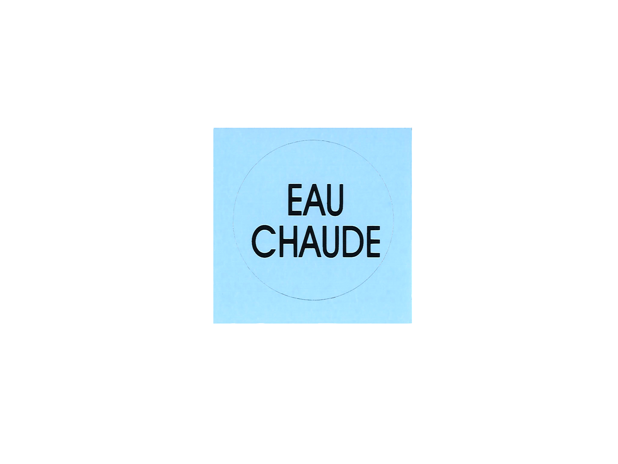 LABEL-EAU - Bag of 10 Stickers "EAU CHAUDE" - Isobel