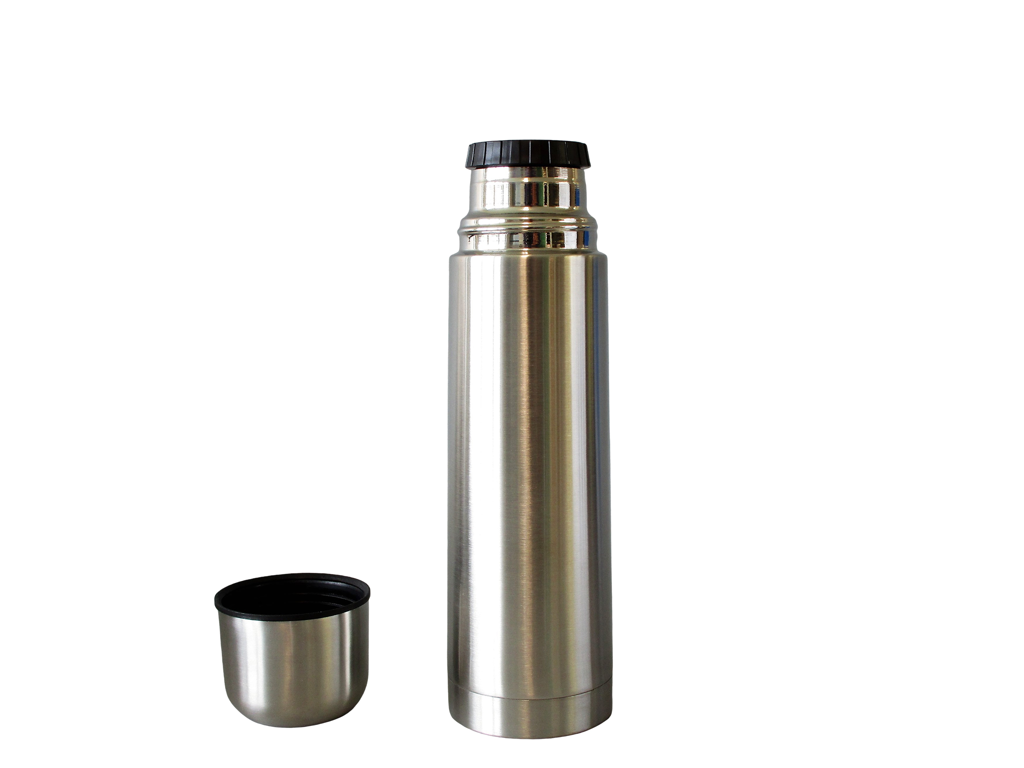 TSS05LC-S02 - Vacuum flask SS unbreakable LOW COST 0.50 L (screw stopper) - Isobel Silver Line