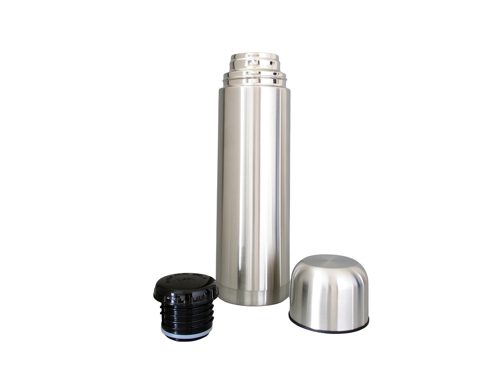 TSS10LC-S02 - Bouteille isoth. inox LOW COST 1.0 L (b. à visser) - Isobel Silver Line